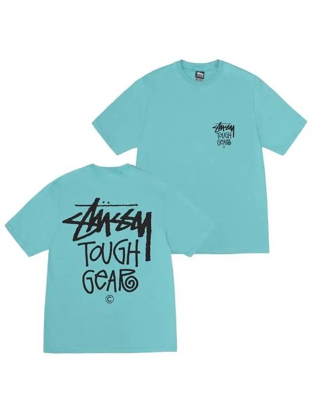 Tough Gear Short Sleeve T-Shirt Ocean - STUSSY - BALAAN 2