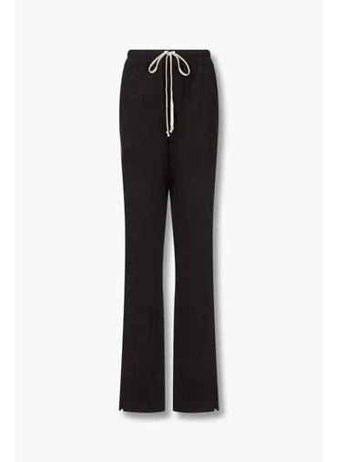 WOMEN DRKSHDW String Banding Cotton Pants Black - RICK OWENS - BALAAN 1