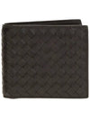 Intrecciato Weaving Half Wallet Espresso - BOTTEGA VENETA - BALAAN 3