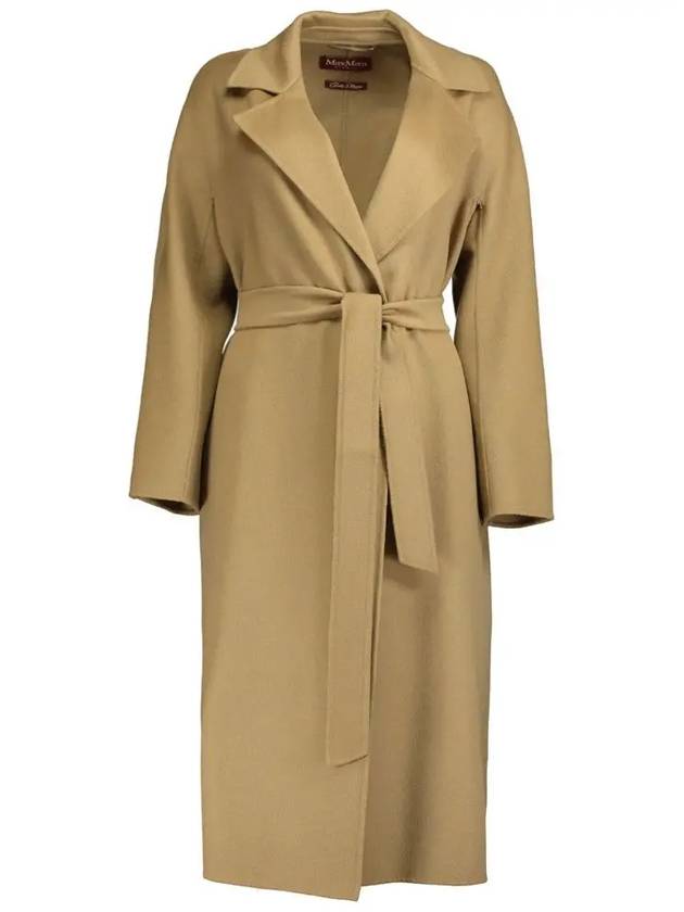 Women's Cles Virgin Wool Single Coat Camel - MAX MARA - BALAAN 3