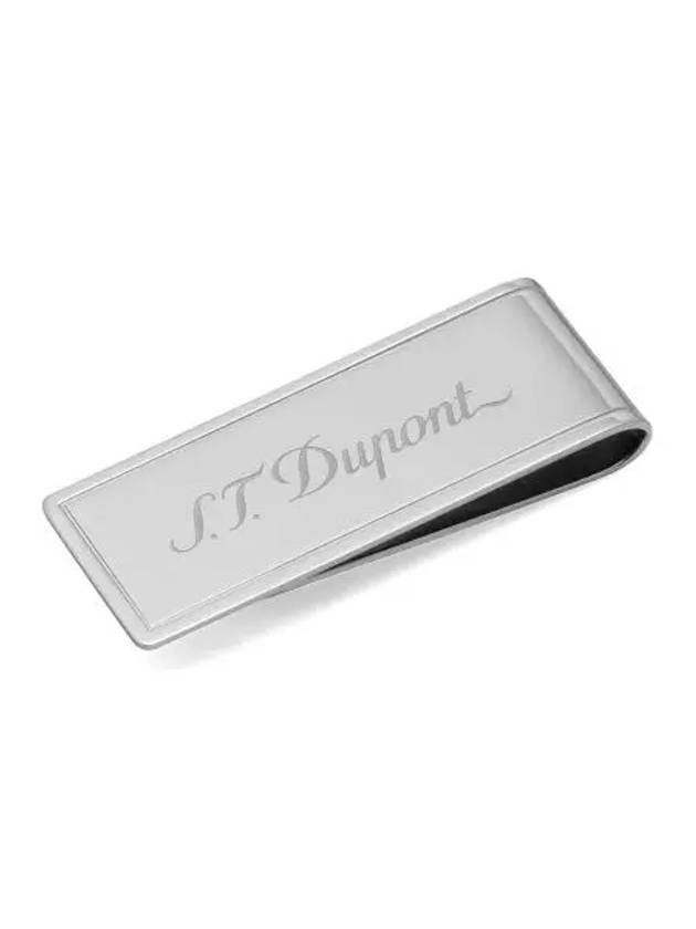 ST DuPont Logo Stainless Steel Money Clip Silver - S.T. DUPONT - BALAAN 2