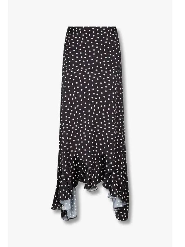 STELLA McCARTNEY Dot Print Maxi Skirt Black - STELLA MCCARTNEY - BALAAN 1