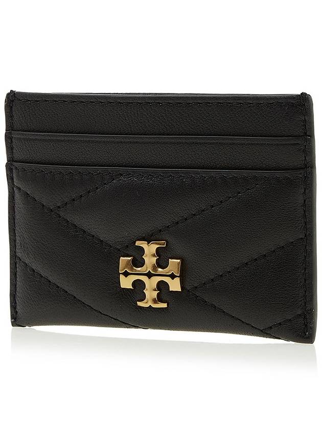 Kira Chevron Logo Card Wallet Black - TORY BURCH - BALAAN 3