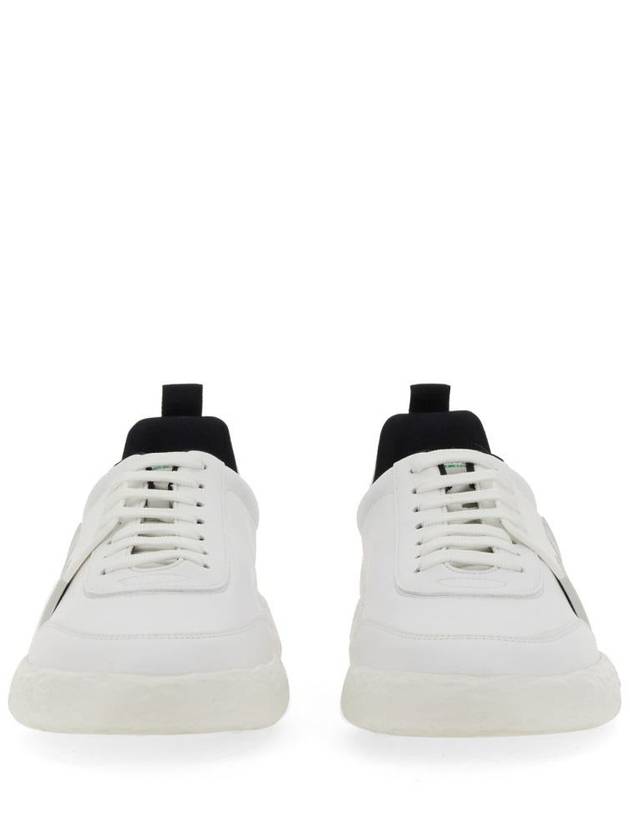 H Logo Side Rubber Grosgrain Low Top Sneakers White - HOGAN - BALAAN 5