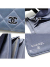 A31509 Blue Lambskin Silver Clad Classic Long Flap Wallet 16th - CHANEL - BALAAN 7