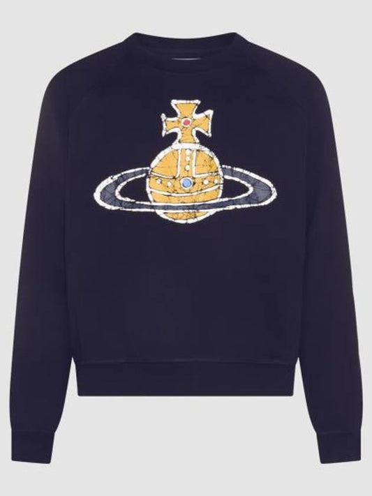 Time Machine Raglan Sweatshirt Navy - VIVIENNE WESTWOOD - BALAAN 1