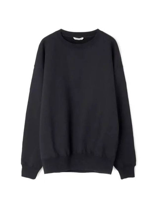 SMOOTH SOFT SWEAT P O A23AP02TU Black Smooth Soft Sweatshirt - AURALEE - BALAAN 1