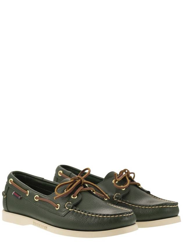 PORTLAND - Moccasin with grained leather - SEBAGO - BALAAN 4