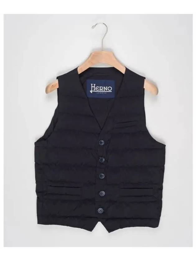 V-neck padded vest navy - HERNO - BALAAN 3