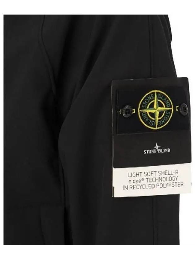 Soft Shell Technology Wappen Patch Track Jacket Black - STONE ISLAND - BALAAN 4