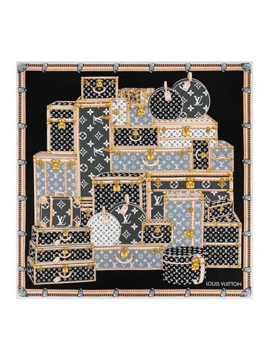 Let's Go Square 90 Scarf Black - LOUIS VUITTON - BALAAN 1