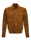 Men's Suede Jacket Brown - SALVATORE SANTORO - BALAAN 1