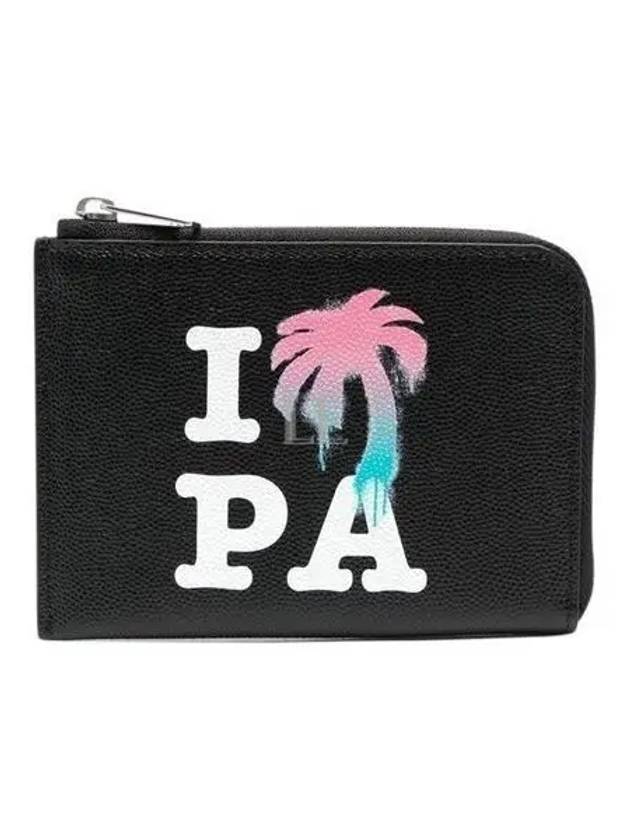 I Love PA Card Wallet Black - PALM ANGELS - BALAAN 2