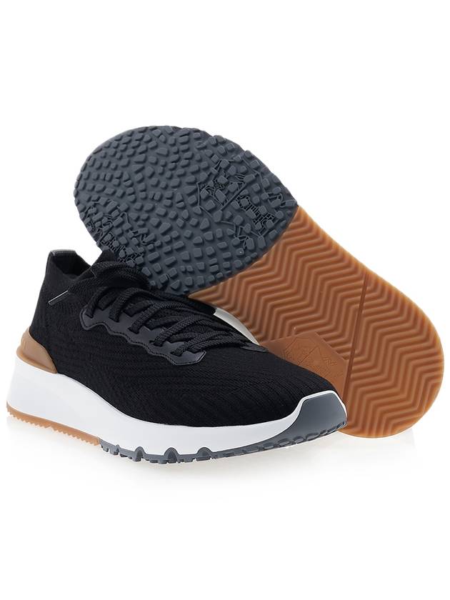 Knit Running Sneakers Black - BRUNELLO CUCINELLI - BALAAN 6