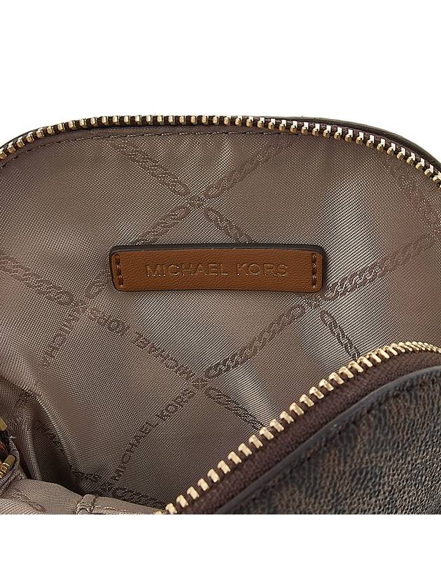 Small Logo Smartphone Cross Bag Brown - MICHAEL KORS - BALAAN 10