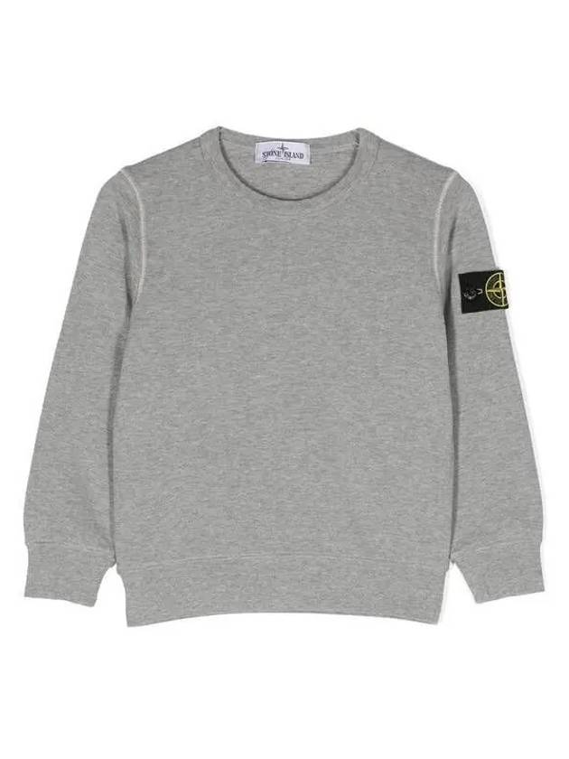 Stone Kids Waffen Patch Basic Sweatshirt Gray 781661340 V0M64 14A Adults can wear - STONE ISLAND - BALAAN 2