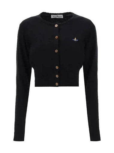 Bea Cropped Cardigan Black - VIVIENNE WESTWOOD - BALAAN 1