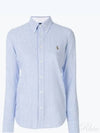 Striped Oxford Shirt Blue - POLO RALPH LAUREN - BALAAN 2