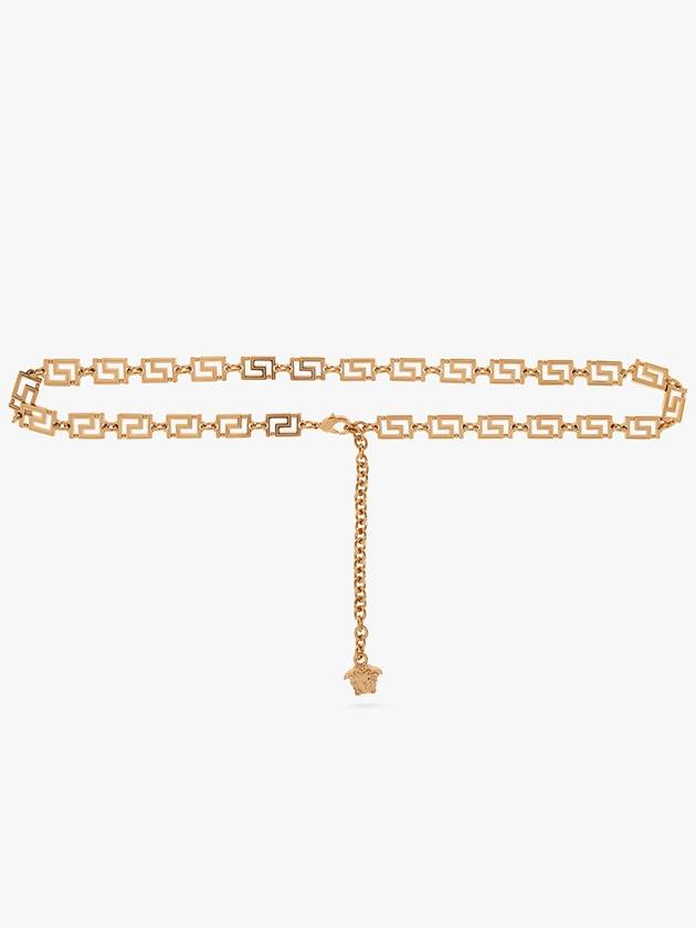 Greca Gold Tone Chain Metal Belt Gold - VERSACE - BALAAN 2