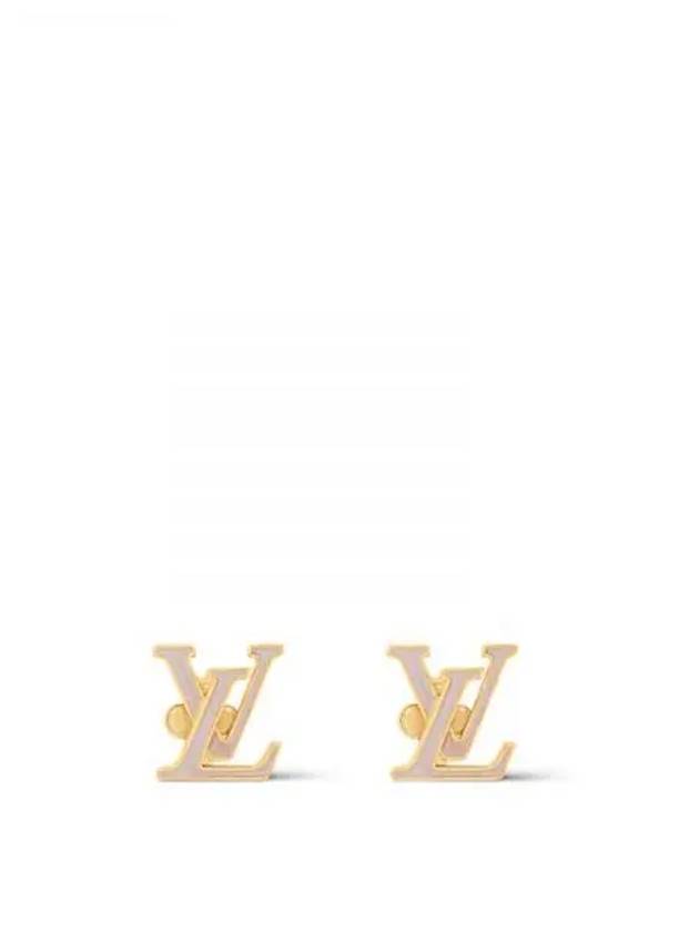 LV Iconic Enamel Earrings Marron Clair M02145 - LOUIS VUITTON - BALAAN 1