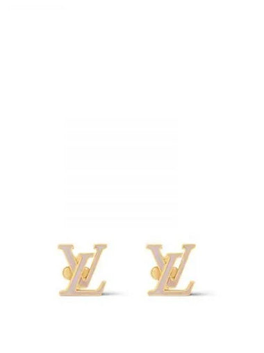 LV Iconic Enamel Earrings Marron Clair M02145 - LOUIS VUITTON - BALAAN 1