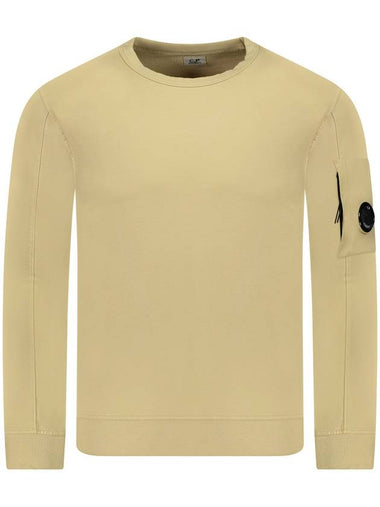 Light Fleece Sweatshirt Beige - CP COMPANY - BALAAN 1