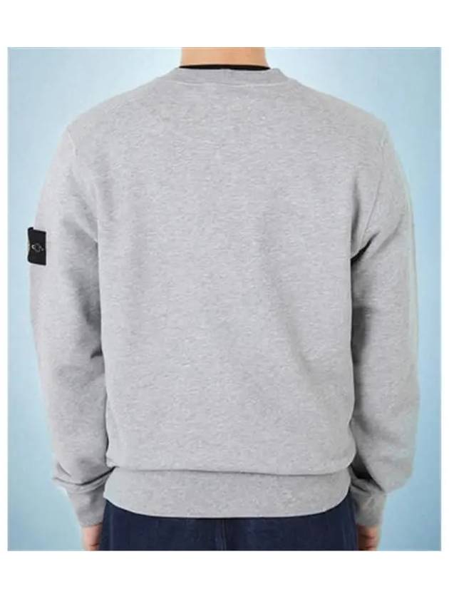 Wappen Patch Garment Dyed Sweatshirt Grey - STONE ISLAND - BALAAN 4