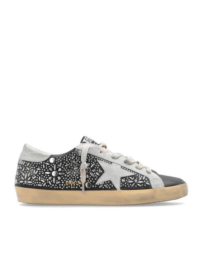 Ball Star Stud Low Top Sneakers Silver Black - GOLDEN GOOSE - BALAAN 2