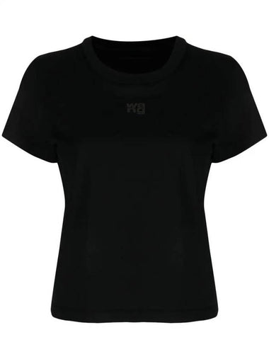 Alexander Wang T-Shirt With Embossed Logo - ALEXANDER WANG - BALAAN 1