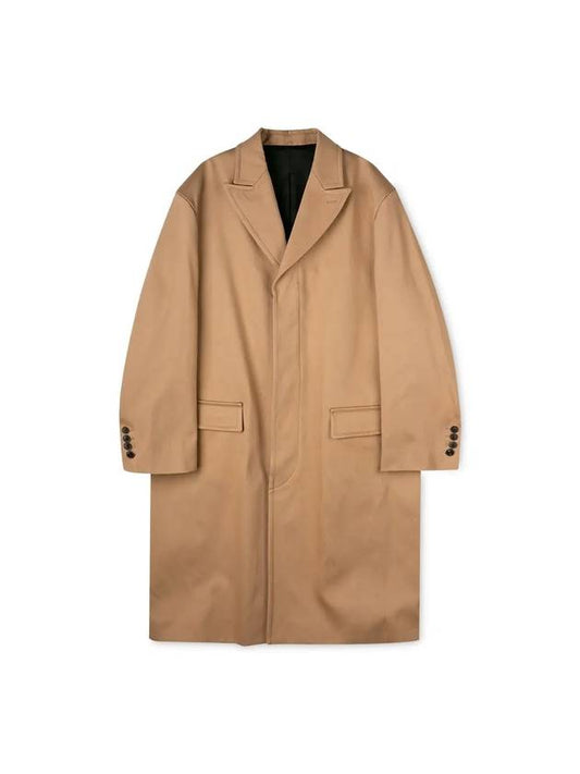 Men's Beige Single Coat - AMI - BALAAN 2