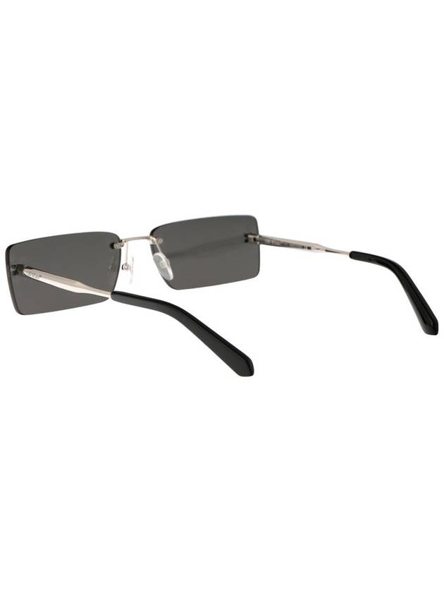 RICCIONE rectangle frame silver tone sunglasses OERI096F23MET0017272 B0080766617 - OFF WHITE - BALAAN 5