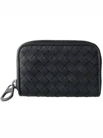 Intrecciato Zipper Card Wallet Black - BOTTEGA VENETA - BALAAN 2