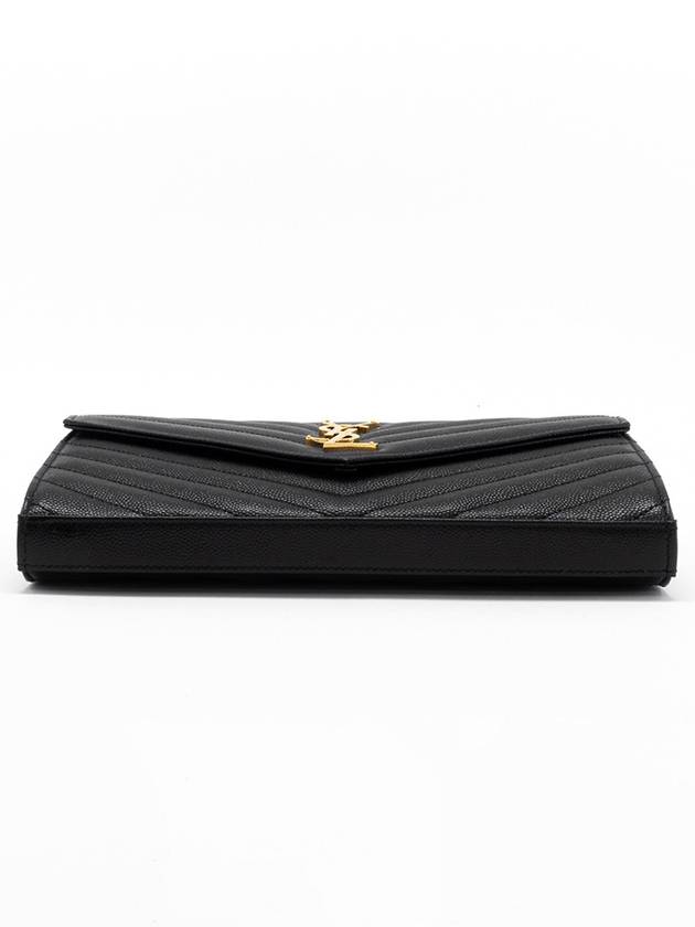 Monogram Matelasse Chain Shoulder Bag Black - SAINT LAURENT - BALAAN 11