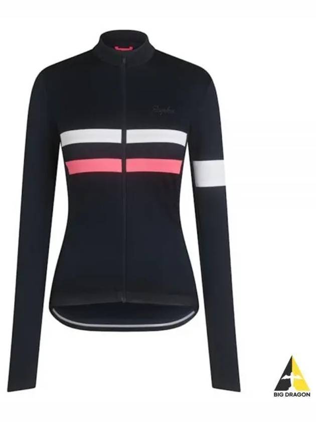 Brevet Jersey Zip Up Jacket Navy - RAPHA - BALAAN 2