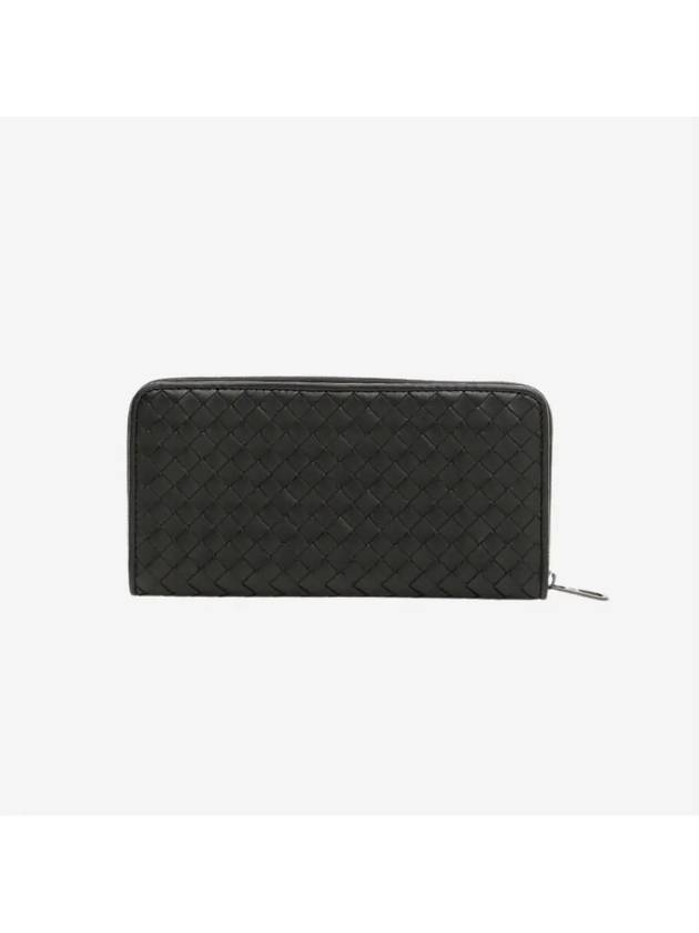 Intrecciato Zipper Long Wallet Black - BOTTEGA VENETA - BALAAN 2