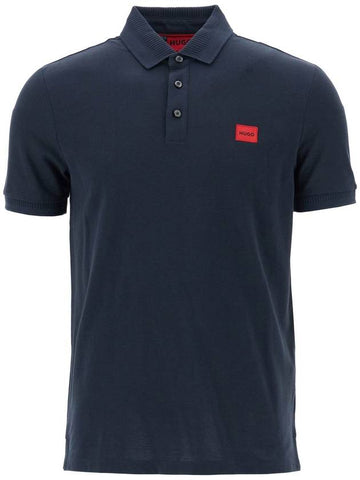 polo shirt with logo label - HUGO BOSS - BALAAN 1