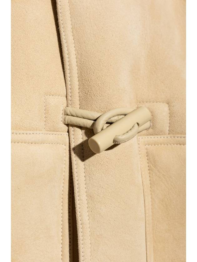 Jacquemus Sheepskin Coat Le Blouson Telo, Women's, Beige - JACQUEMUS - BALAAN 5