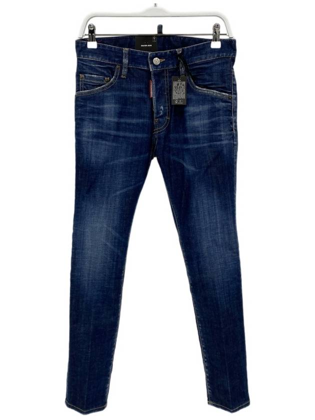 Men's Dark Wash Skater Skinny Jeans Blue - DSQUARED2 - BALAAN 2