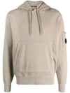 Resist Effect Brushed Emerized Diagonal Fleece Lens Hoodie - CP COMPANY - BALAAN 2