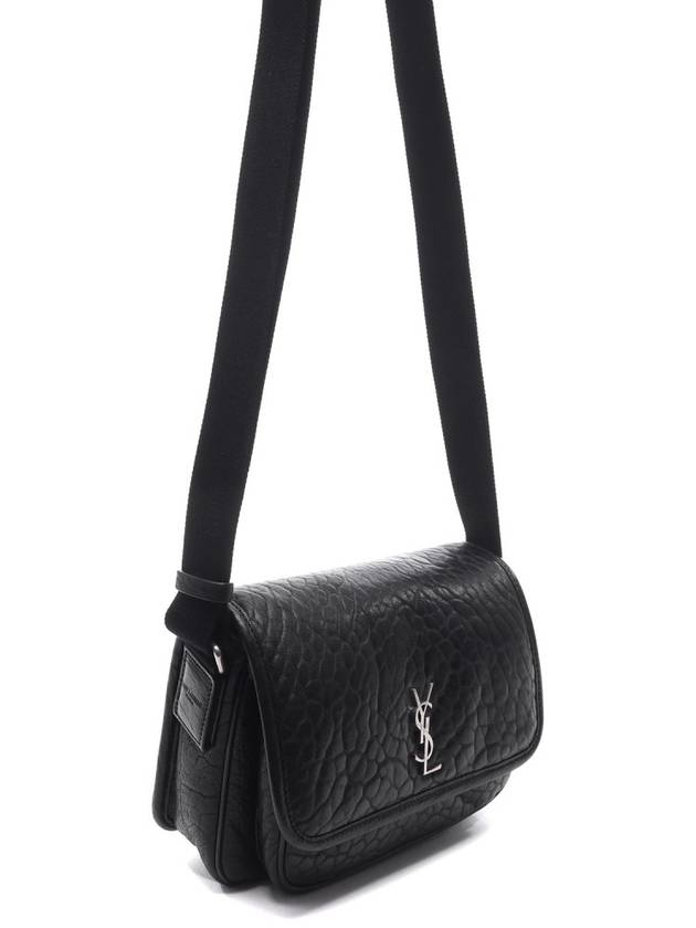 Nikki Small Grained Lambskin Messenger Bag Black - SAINT LAURENT - BALAAN 4