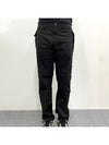 Logo Patch Cargo Cotton Straight Pants Black - STONE ISLAND - BALAAN 3