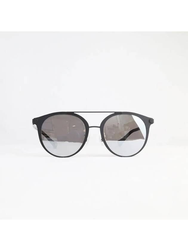 Eyewear Two Bridge Mirror Round Square Sunglasses Black - AGATHA APPAREL - BALAAN 1