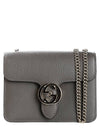 Interlocking GG Chain Small Cross Bag Grey - GUCCI - BALAAN 2