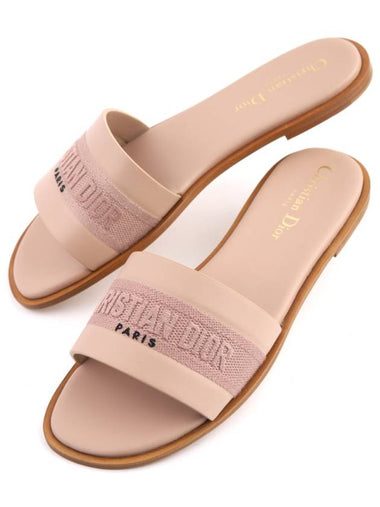 Dway Calfskin Slippers Nude - DIOR - BALAAN 1