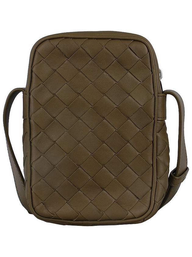 Intrecciato Rectangle Mini Cross Bag Mud - BOTTEGA VENETA - BALAAN 6