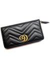 Marmont Matelasse Black Cowhide Women s Long Wallet 443123 DTD1T - GUCCI - BALAAN 4