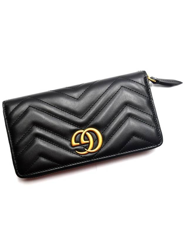 Marmont Matelasse Black Cowhide Women s Long Wallet 443123 DTD1T - GUCCI - BALAAN 4