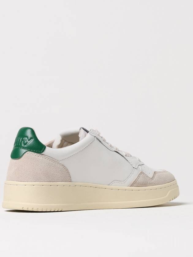 Men's Medalist Leather Low Top Sneakers Green Tab - AUTRY - BALAAN 4