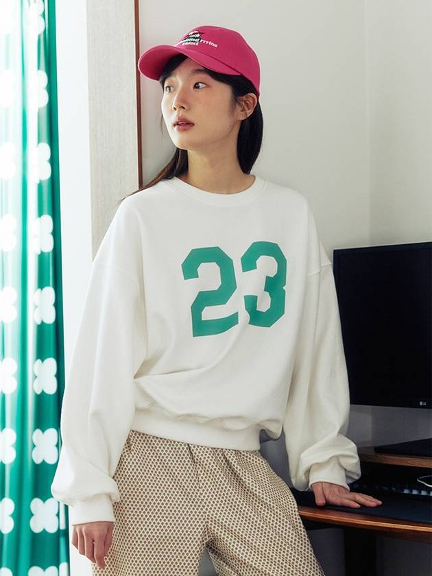 23 Print Sweatshirt Ivory - KOOKEESEE - BALAAN 2