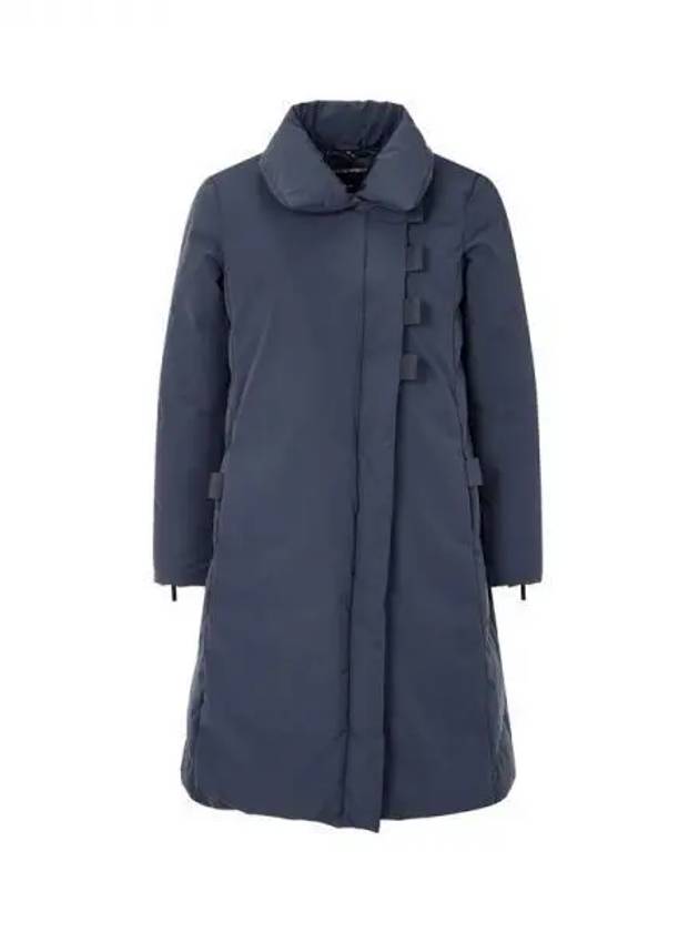 Women s strap button duck down padded coat dark blue 270325 - EMPORIO ARMANI - BALAAN 1